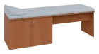 CLL - 01 lůžko lékařské se skříňkou a matrací, provedení levé, 650x1900x600, olše jantar